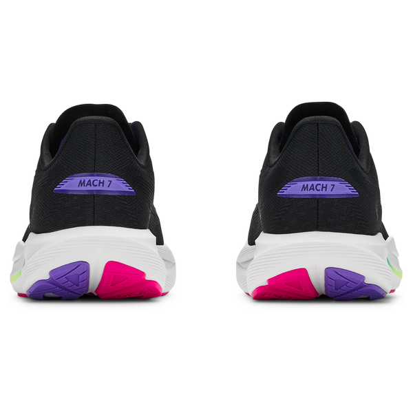 HOKA Mach 7 - Boys' Grade School - Carbon Black/Cosmic Purple - Image 3