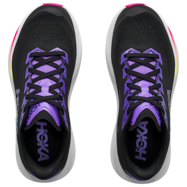 HOKA Mach 7 - Boys' Grade School - Carbon Black/Cosmic Purple - Image 4