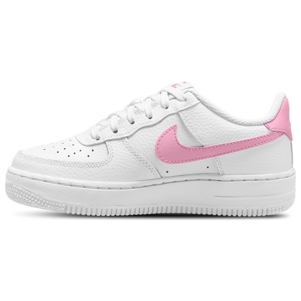 Nike Air Force 1 - Girls' Grade School - White/Pink - Image 2