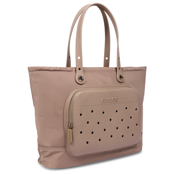Crocs Large Tote with Pockets - Adult - Latte - Image 3