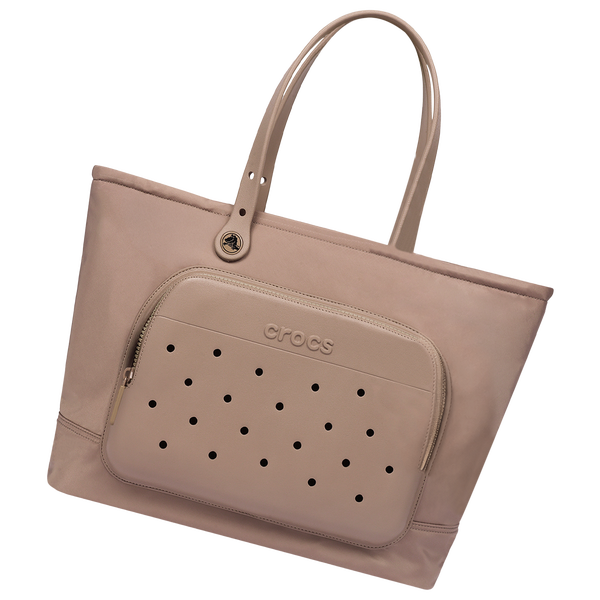 Crocs Large Tote with Pockets - Adult - Latte - Image 7