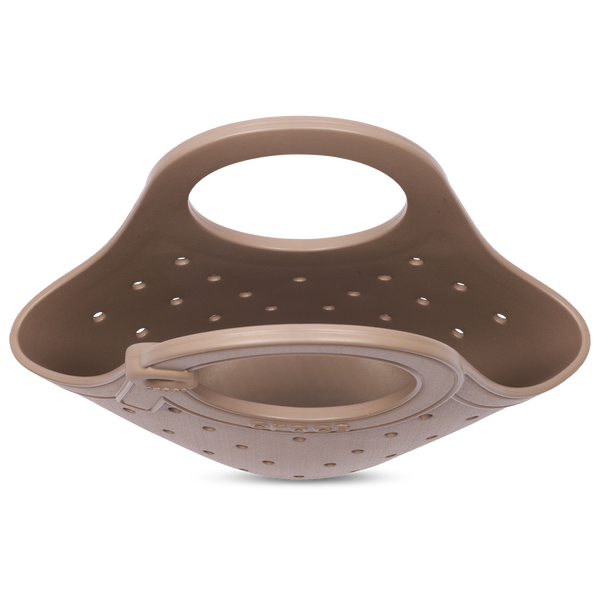 Crocs Medium EVA Tote Bag with Handle & Buckle - Adult - Latte - Image 4