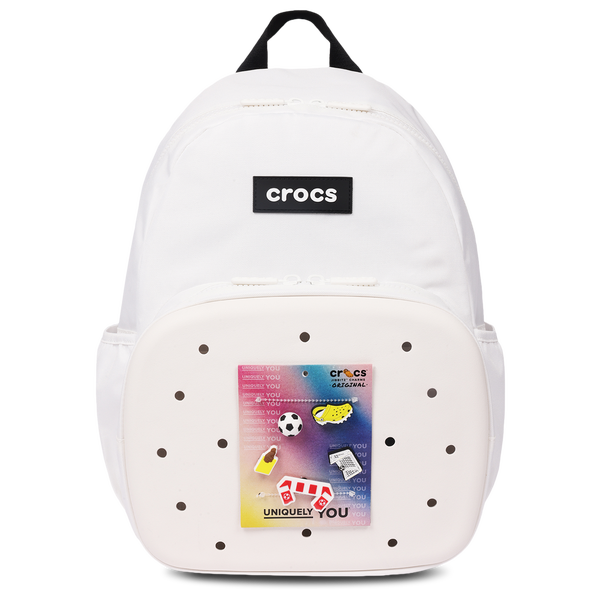 Crocs Back to School Backpack with EVA Front Pocket - Adult - White