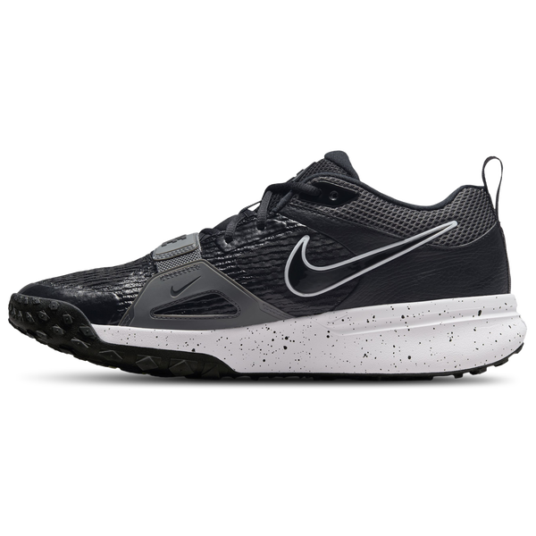 Nike Air Zoom Diamond Elite Turf - Men's - Iron Grey/Black/White - Image 2