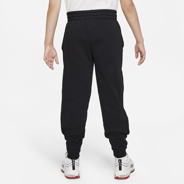 Nike NSW Club LBR Fleece Joggers - Boys' Grade School - White/Black - Image 2