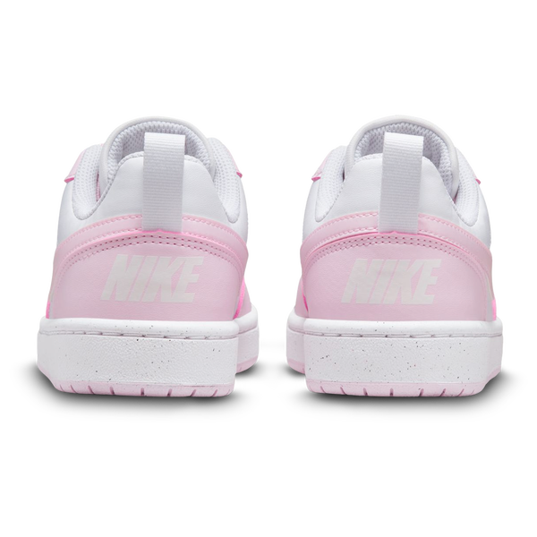 Nike Court Borough Low Recraft - Girls' Grade School - White/Pink Foam - Image 4