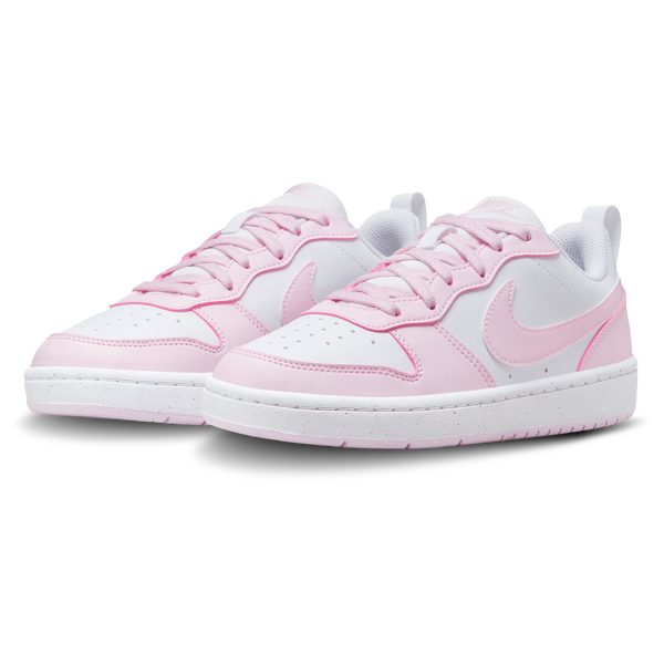 Nike Court Borough Low Recraft - Girls' Grade School - White/Pink Foam - Image 7