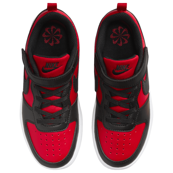 Nike Court Borough Low Recraft - Boys' Preschool - White/Black/Red - Image 5