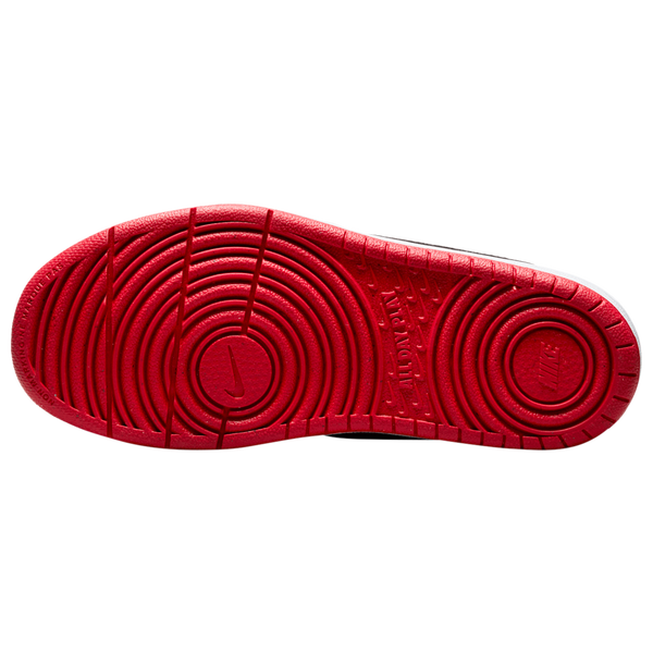 Nike Court Borough Low Recraft - Boys' Preschool - White/Black/Red - Image 6