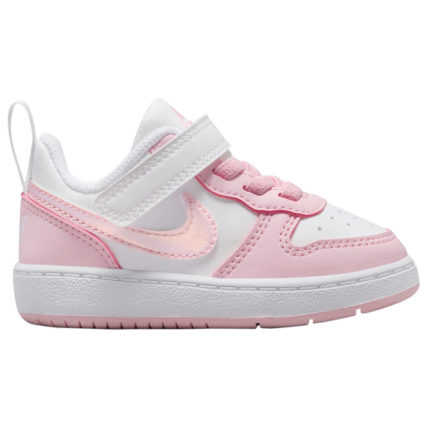 Nike Court Borough Low Recraft - Girls' Toddler - White/Pink Foam