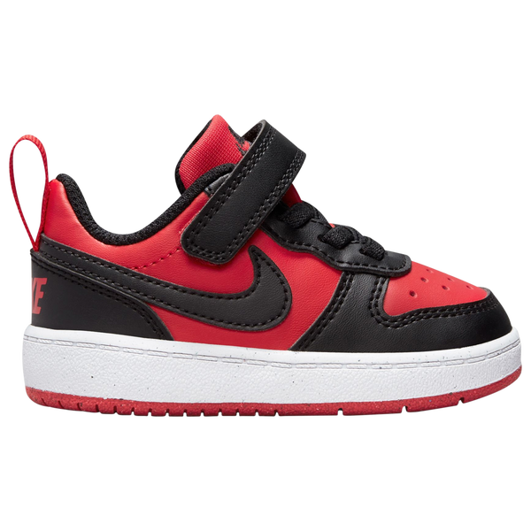 Nike Court Borough Low Recraft - Boys' Toddler - White/Black/Red - Image 2