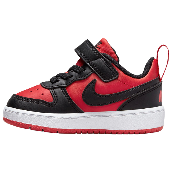 Nike Court Borough Low Recraft - Boys' Toddler - White/Black/Red - Image 3