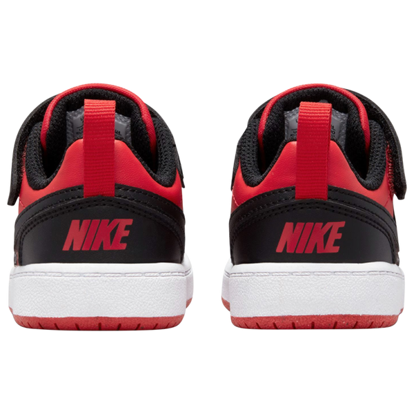 Nike Court Borough Low Recraft - Boys' Toddler - White/Black/Red - Image 4