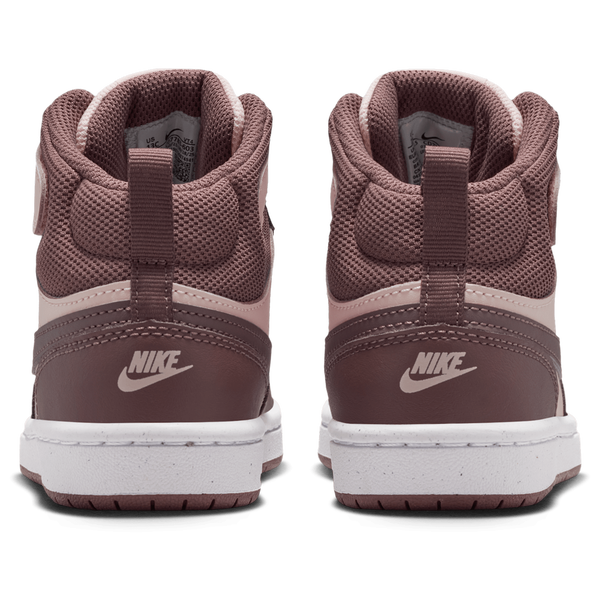 Nike Court Borough Mid 2 - Boys' Preschool - Silt Red/Tattoo/White - Image 3