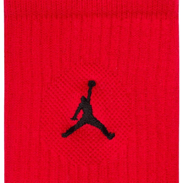Jordan Every Day Cushioned Crew 3 Pack Socks - Men's - White/Black/Red - Image 3