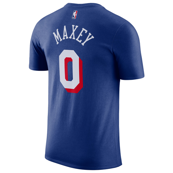 Nike 76ers Name & Number T-Shirt - Men's - Blue