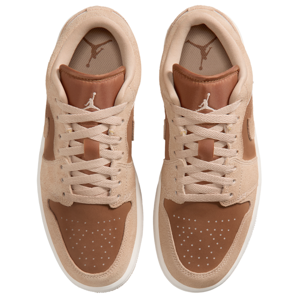 Jordan AJ 1 Low - Women's - Lt British Tan/Legend Md Brown/Chalk - Image 4