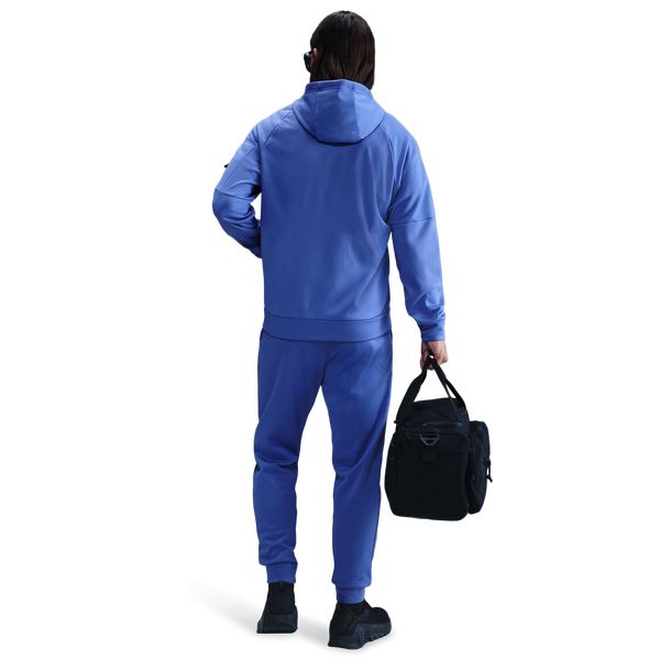 Nike Therma Fleece Full-Zip Hoodie - Men's - Comet Blue/Comet Blue/Black - Image 5