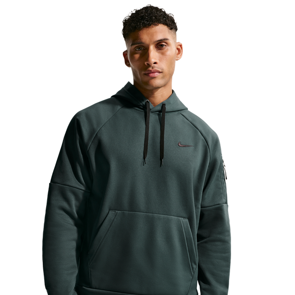 Nike Therma Fleece Pullover Hoodie - Men's - Seaweed/Seaweed/Black