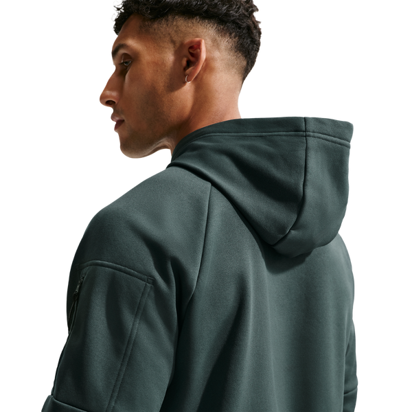 Nike Therma Fleece Pullover Hoodie - Men's - Seaweed/Seaweed/Black - Image 2