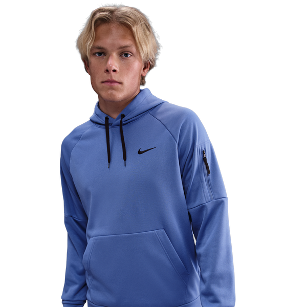 Nike Therma Fleece Pullover Hoodie - Men's - Comet Blue/Comet Blue/Black