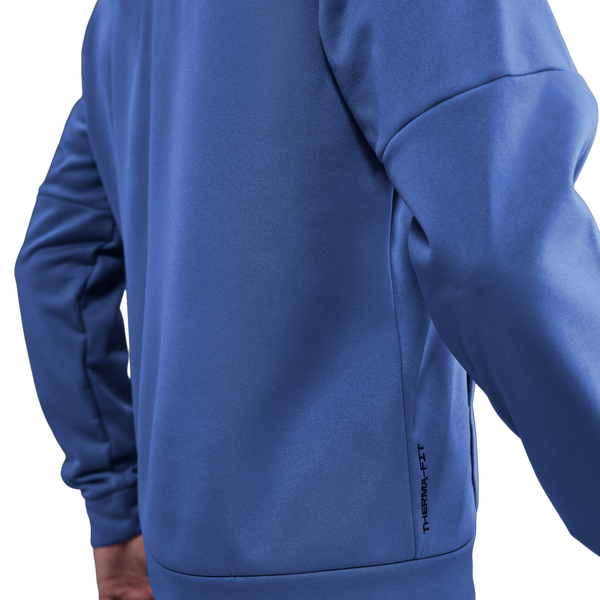 Nike Therma Fleece Pullover Hoodie - Men's - Comet Blue/Comet Blue/Black - Image 2