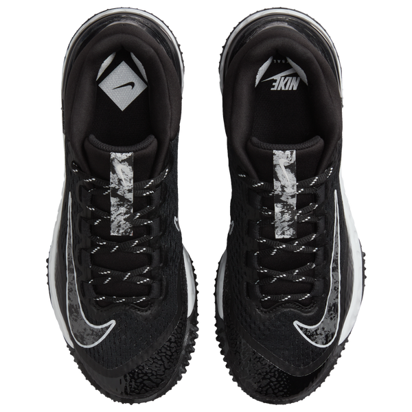 Nike Alpha Huarache Elite 4 TF - Women's - Black/Pure Platinum/Iron Grey - Image 4
