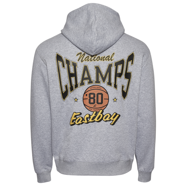 Eastbay Fleece Hoodie - Men's - Gray/Gray - Image 2