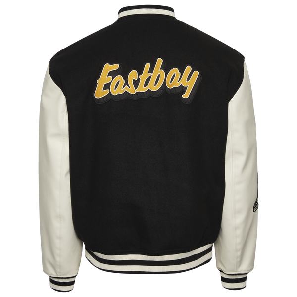 Eastbay Varsity Jacket - Men's - White/Black - Image 2