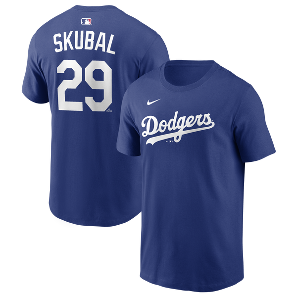 Nike MLB Los Angeles Dodgers Name and Number SS T - Men's - Rush Blue