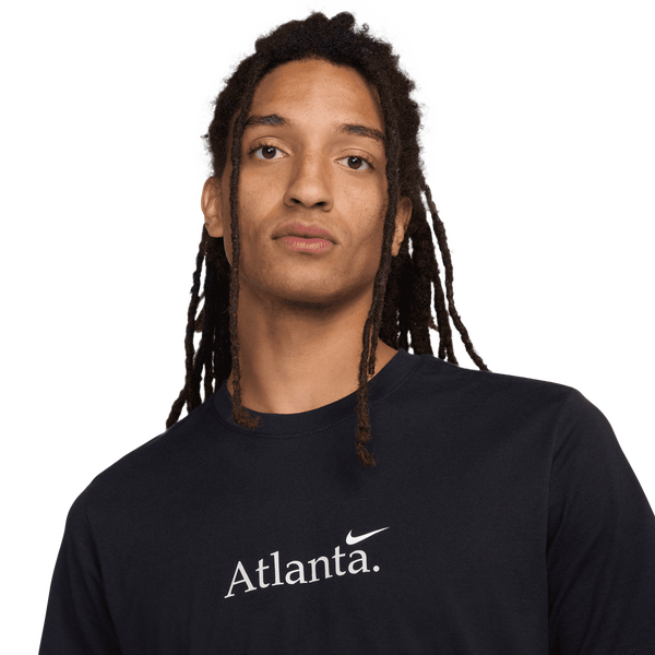 Nike Atlanta Short Sleeve Crew T-Shirt - Men's - Black/White - Image 3