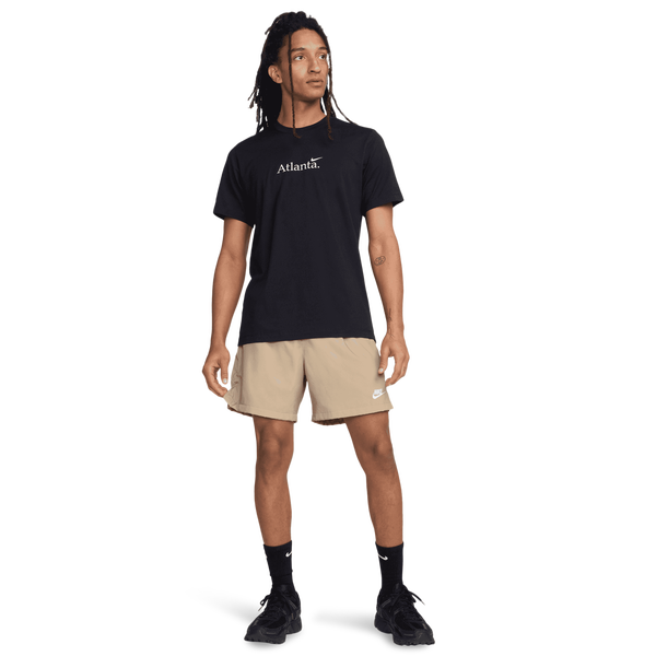 Nike Atlanta Short Sleeve Crew T-Shirt - Men's - Black/White - Image 4