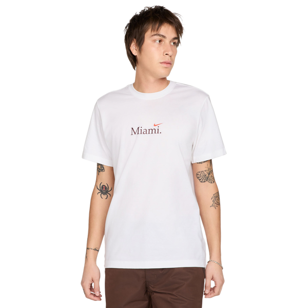 Nike Miami Short Sleeve Crew T-Shirt - Men's - White