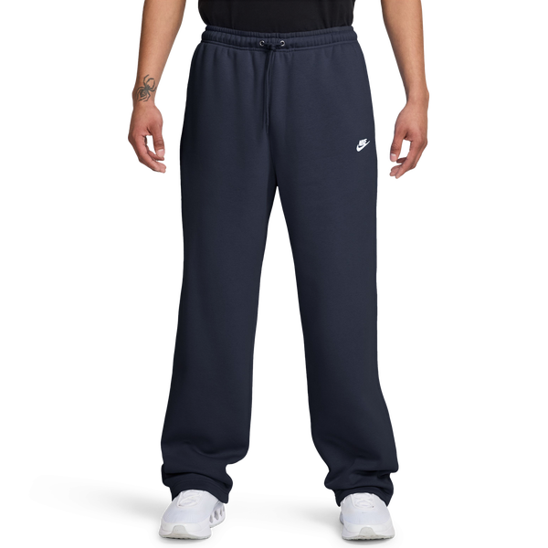 Nike Club Fleece Bungee Pants - Men's - Obsidian/White