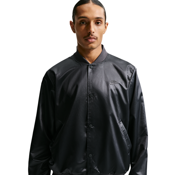 Nike Club Varsity Jacket - Men's - Black/Anthracite
