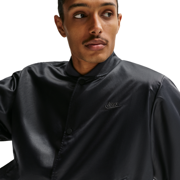 Nike Club Varsity Jacket - Men's - Black/Anthracite - Image 3