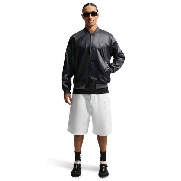 Nike Club Varsity Jacket - Men's - Black/Anthracite - Image 5