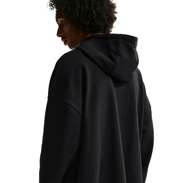 Nike Club French Terry Pullover Hoodie - Men's - Black/White/Black - Image 2