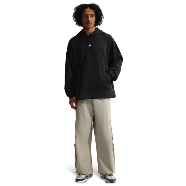 Nike Club French Terry Pullover Hoodie - Men's - Black/White/Black - Image 4