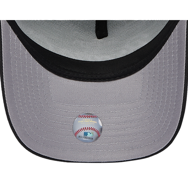 New Era Braves 940 A Frame Local Play Cap - Adult - Black/Black - Image 5