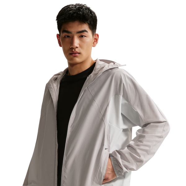 Nike Dri-Fit Tech Helios Sun Long Sleeve - Men's - Off White/Black/Grey Fog