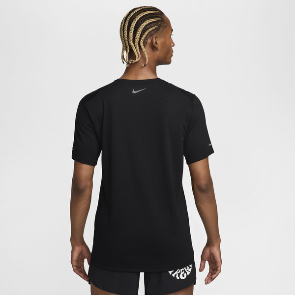 Nike Rise 365 Run Energy Dri-FIT SS T-Shirt - Men's - Summit White/Black - Image 2