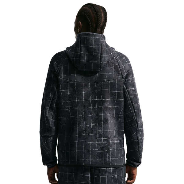 Nike Tech Fleece Full Zip Windrunner Jacket - Men's - Black/Iron Grey - Image 2