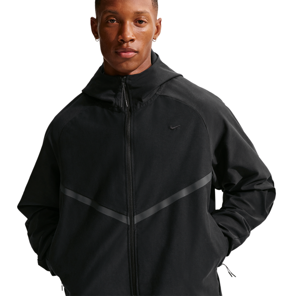 Nike Tech Shori Knit Full-Zip Jacket - Men's - Black/Black - Image 3