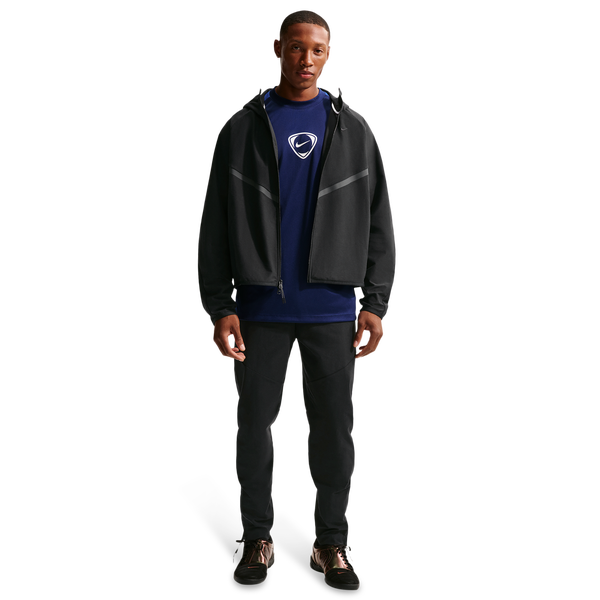 Nike Tech Shori Knit Full-Zip Jacket - Men's - Black/Black - Image 6