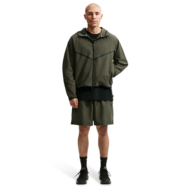 Nike Tech Shori Knit Full-Zip Jacket - Men's - Black/Cargo Khaki - Image 7