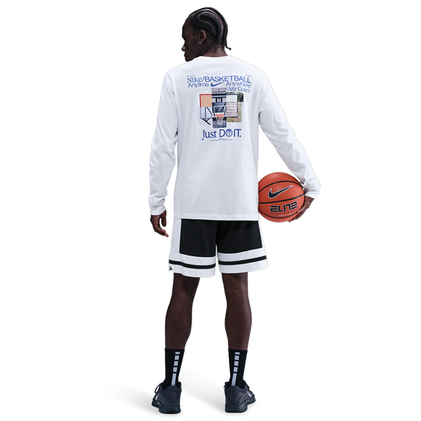 Nike Dri-FIT Game Classic 8" Shorts - Men's - Black/White - Image 4