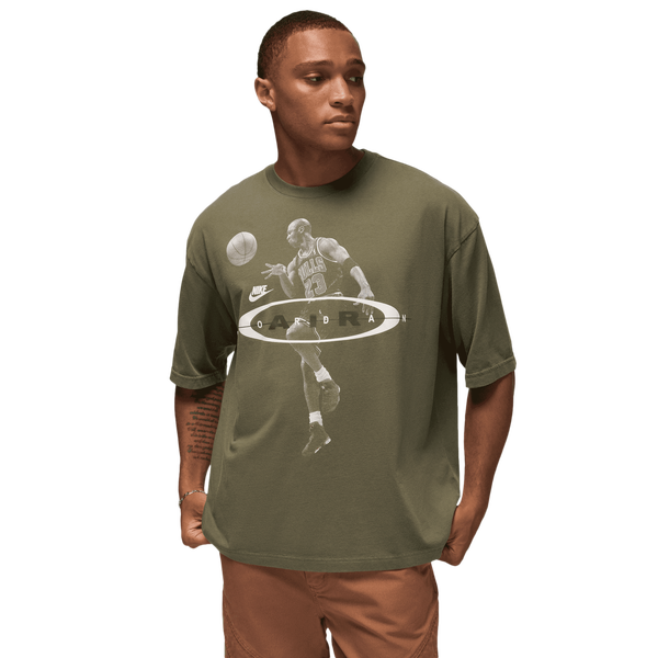 Jordan Brooklyn 2Air Reissue Short Sleeve Crew - Men's - Green/Brown