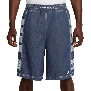Jordan Flight Club Baggy Shorts - Men's - White/Blue/Grey