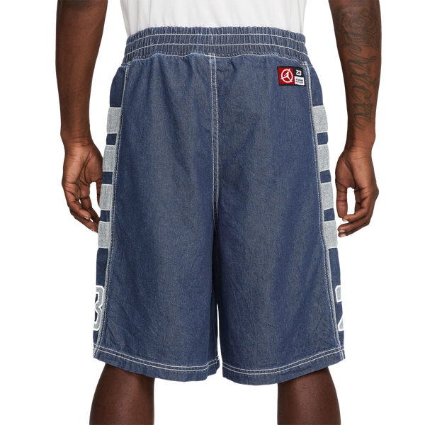 Jordan Flight Club Baggy Shorts - Men's - White/Blue/Grey - Image 2